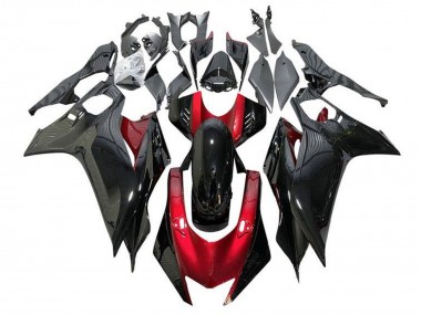 Carenagens Moto Yamaha YZF R6 2017-2023 - Vermelho Preto Brilhante