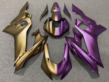 Carenagens Moto Yamaha YZF R6 2017-2023 - Matte Ouro Roxo Divisão