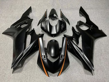 Carenagens Moto Yamaha YZF R6 2017-2023 - Preto Fosco Laranja