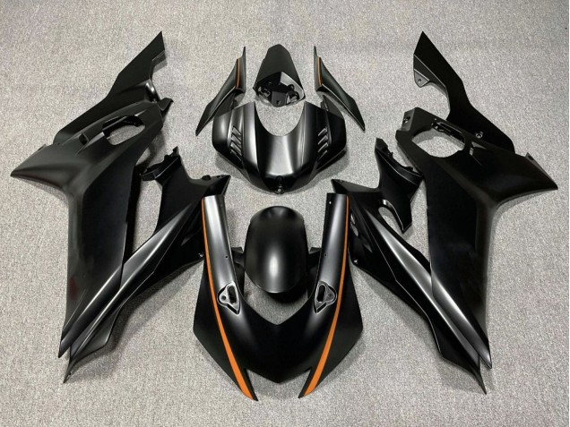 Carenagens Moto Yamaha YZF R6 2017-2023 - Preto Fosco Laranja