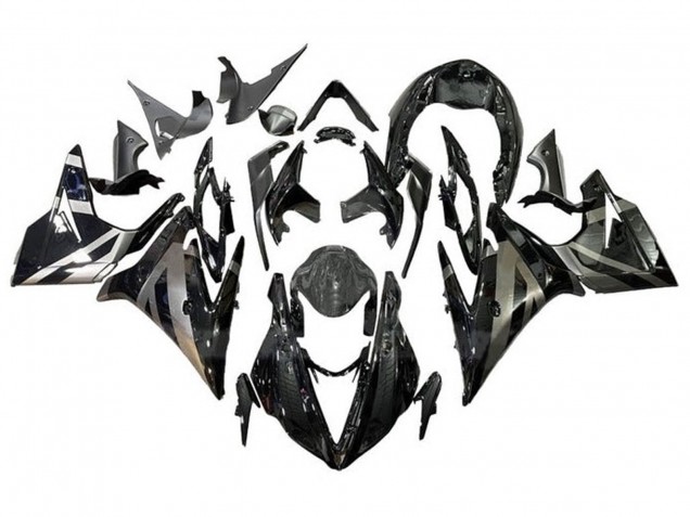 Carenagens Moto Triumph Daytona 675 Triple 2013-2016 - Prata Preto Brilhante