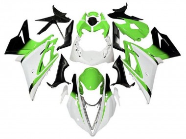 Carenagens Moto Triumph Daytona 675 Triple 2013-2016 - Branco Verde Preto Brilhante