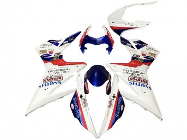 Carenagens Moto Triumph Daytona 675 Triple 2013-2016 - Branco Vermelho Azul Smiths