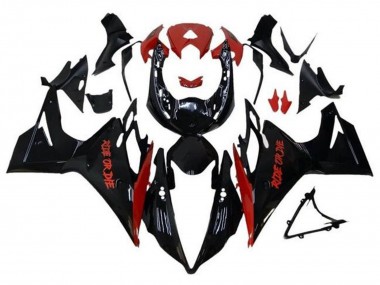 Carenagens Moto Triumph Daytona 675 Triple 2013-2016 - Preto Brilhante Vermelho Ride or Die