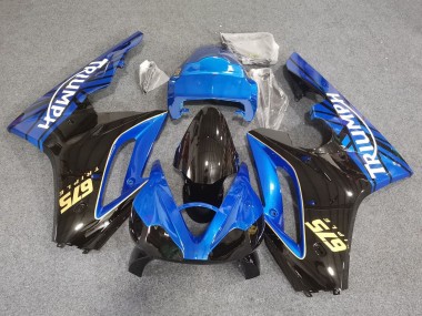 Carenagens Moto Triumph Daytona 675 Triple 2006-2008 - Azul Preto Brilhante Corrida