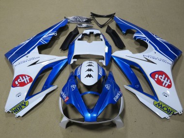 Carenagens Moto Triumph Daytona 675 Triple 2006-2008 - Branco Azul