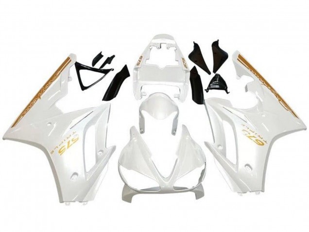 Carenagens Moto Triumph Daytona 675 Triple 2009-2012 - Branco Ouro