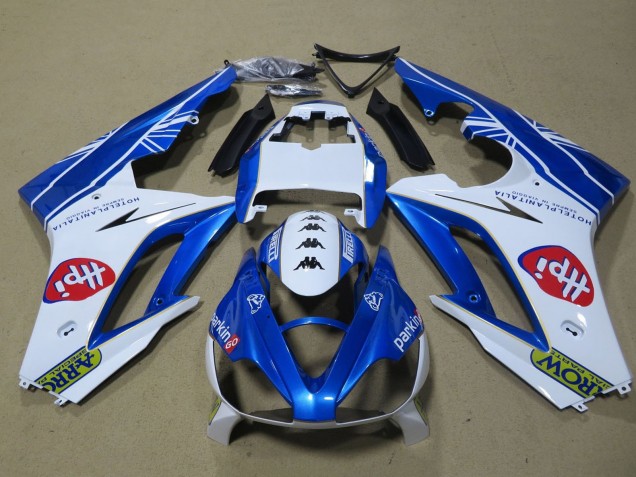 Carenagens Moto Triumph Daytona 675 Triple 2009-2012 - Branco Azul Hpi