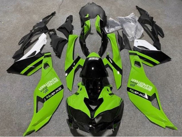 Carenagens Moto Kawasaki ZX4R ZX-4RR 2019-2025 - Verde Preto Branco