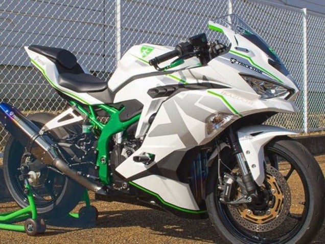 Carenagens Moto Kawasaki ZX4R ZX-4RR 2019-2025 - Branco Prata Verde
