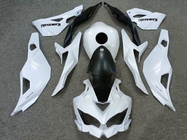 Carenagens Moto Kawasaki ZX4R ZX-4RR 2019-2025 - Branco Preto Fosco