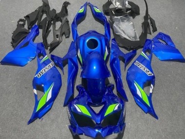 Carenagens Moto Kawasaki ZX4R ZX-4RR 2019-2025 - Azul Verde Ecstar
