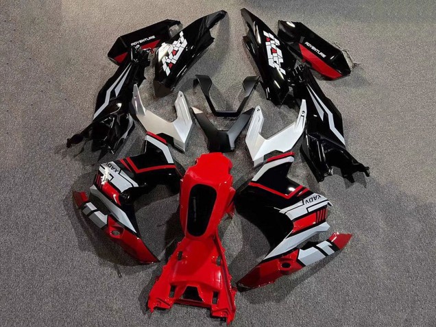 Carenagens Moto Honda ADV160 2022-2024 - Prata Vermelho Preto Brilhante