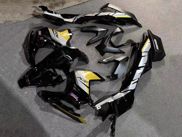 Carenagens Moto Honda ADV160 2022-2024 - Prata Amarelo Preto Brilhante HRC