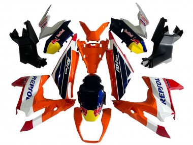 Carenagens Moto Honda ADV160 2022-2024 - Laranja Branco Vermelho Azul Repsol Red Bull