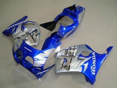 Carenagens Moto Honda CBR250RR MC19 1988-1989 - Prata Azul