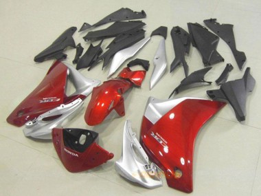 Carenagem Moto Honda CBR250RR 2011-2015 - Prata Vermelho