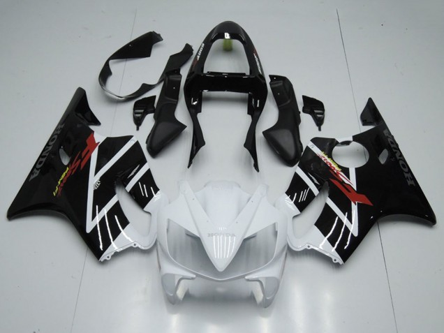 Carenagem Moto Honda CBR600 F4i 2001-2003 - Branco Preto Brilhante F Sport