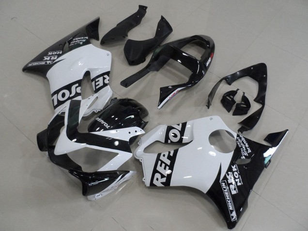 Carenagens Moto Honda CBR600 F4i 2001-2003 - Branco Preto Brilhante Repsol