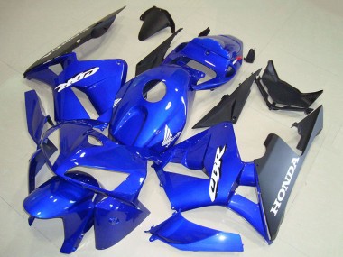 Carenagens Moto Honda CBR600RR 2005-2006 - Azul Preto Branco Decal