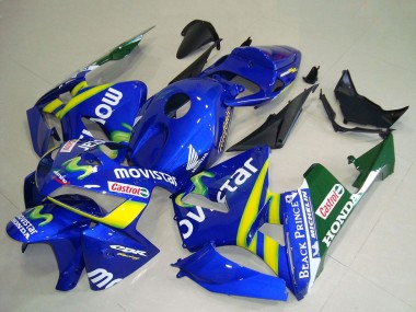 Carenagens Moto Honda CBR600RR 2005-2006 - Azul Amarelo Verde Branco MoviStar Vermelho Castrol