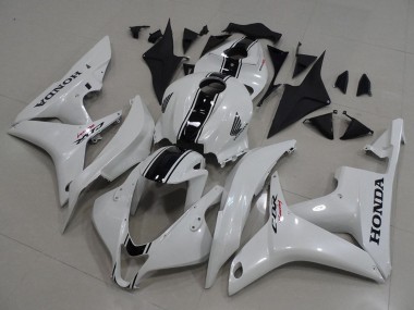 Kits Carenagem Moto Honda CBR600RR 2007-2008 - Branco Preto Brilhante