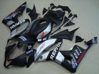 Carenagens Moto Honda CBR600RR 2007-2008 - Preto Fosco Prata Repsol