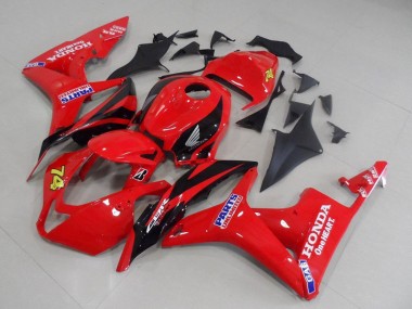 Carenagens Moto Honda CBR600RR 2007-2008 - Vermelho Preto Brilhante Corrida Unlimited Parts 74