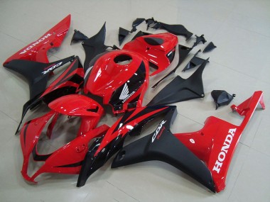 Carenagens Moto Honda CBR600RR 2007-2008 - Vermelho Preto Fosco OEM Estilo