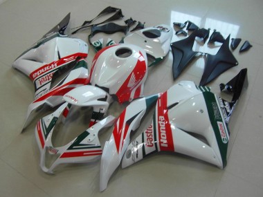 Carenagens Moto Honda CBR600RR 2009-2012 - Branco Vermelho Verde Castrol