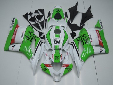Carenagens Moto Honda CBR600RR 2009-2012 - Branco Verde Vermelho Go Fun