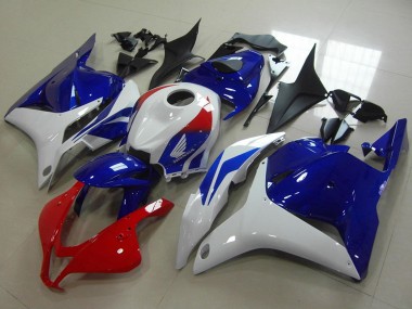 Carenagem Moto Honda CBR600RR 2009-2012 - Branco Vermelho Azul