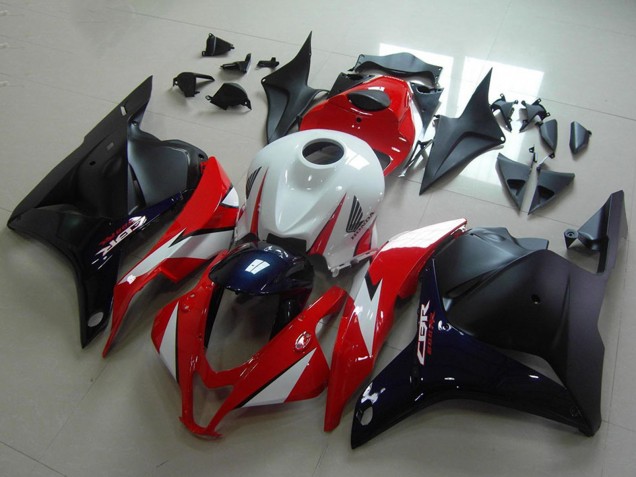Carenagens Moto Honda CBR600RR 2009-2012 - Branco Vermelho Azul Escuro Preto Brilhante