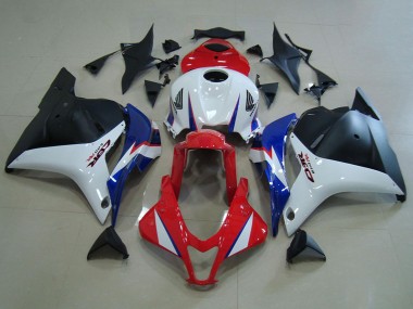 Carenagens Moto Honda CBR600RR 2009-2012 - Branco Vermelho Azul Preto Fosco