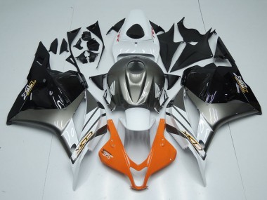 Carenagens Moto Honda CBR600RR 2009-2012 - Branco Prata Laranja Preto Brilhante