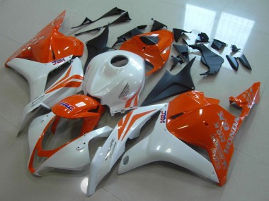 Carenagens Moto Honda CBR600RR 2009-2012 - Branco Laranja HRC