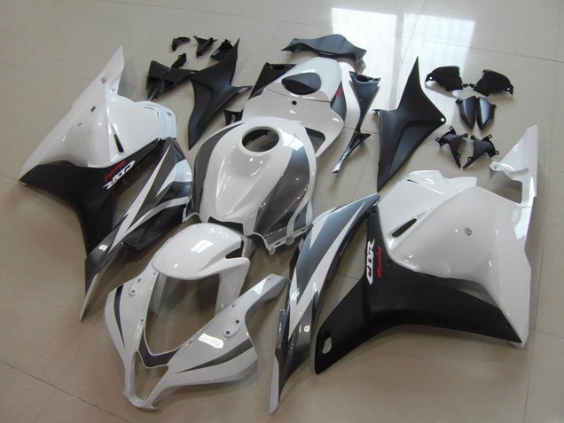 Carenagens Moto Honda CBR600RR 2009-2012 - Branco Cinzento Preto Fosco