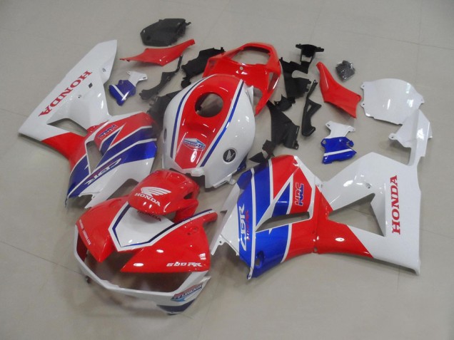 Carenagens Moto Honda CBR600RR 2013-2023 - Branco Vermelho Azul TT Legends