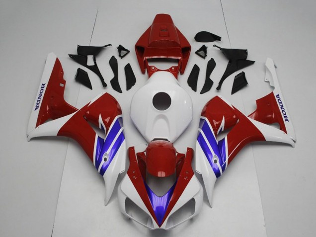 Carenagem Moto Honda CBR1000RR 2006-2007 - Branco Vermelho Azul