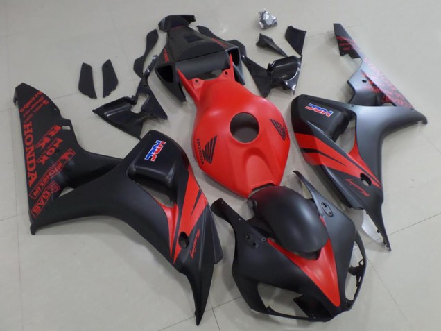 Carenagem Moto Honda CBR1000RR 2006-2007 - Vermelho Preto Fosco
