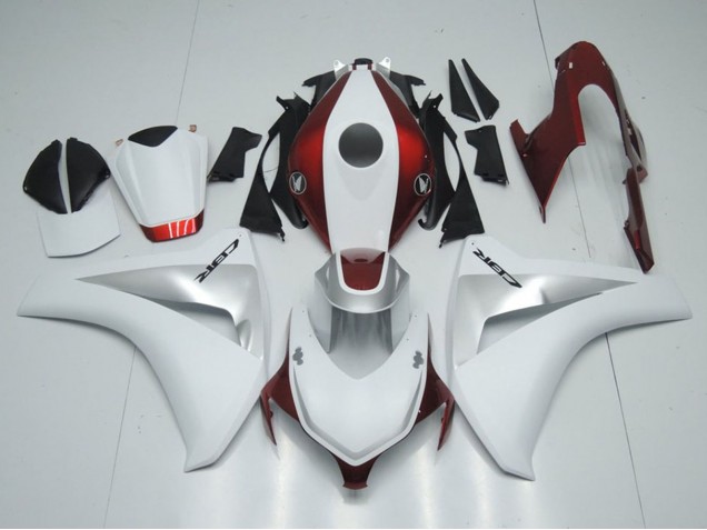 Carenagens Moto Honda CBR1000RR 2008-2011 - Branco Prata Doce Vermelho
