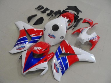 Carenagens Moto Honda CBR1000RR 2008-2011 - Branco Vermelho Azul TT Legends Motul