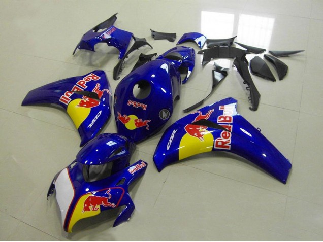 Carenagens Moto Honda CBR1000RR 2008-2011 - Azul Amarelo Branco Red Bull