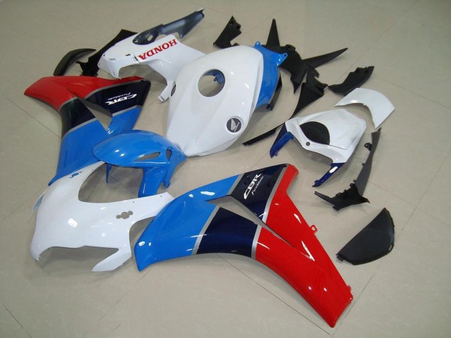 Carenagens Moto Honda CBR1000RR 2008-2011 - Branco Azul Claro Vermelho Preto Brilhante