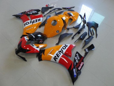 Carenagem Moto Honda CBR1000RR 2012-2016 - Laranja Branco Vermelho Preto Brilhante Repsol
