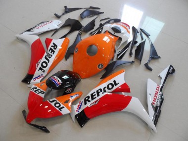 Kits Carenagem Moto Honda CBR1000RR 2012-2016 - Laranja Branco Vermelho Preto Brilhante Repsol