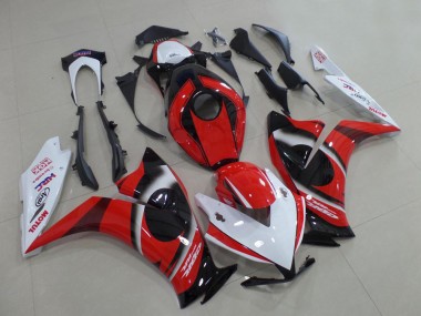 Carenagem Moto Honda CBR1000RR 2012-2016 - Branco Vermelho Preto Brilhante