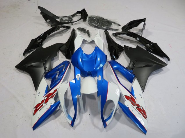 Carenagem Moto BMW S1000RR 2015-2016 - Branco Azul Preto Fosco
