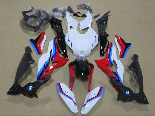 Carenagens Moto BMW S1000R 2017-2018 - Branco Azul Vermelho Preto