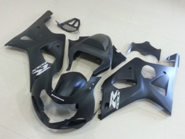 Carenagens Moto Suzuki GSXR 1000 2000-2002 - Preto Fosco Prata Decal